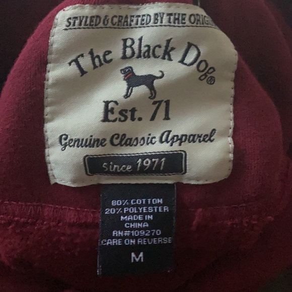 Child’s Medium Maroon Black Dog Sweatshirt - Picture 7 of 7
